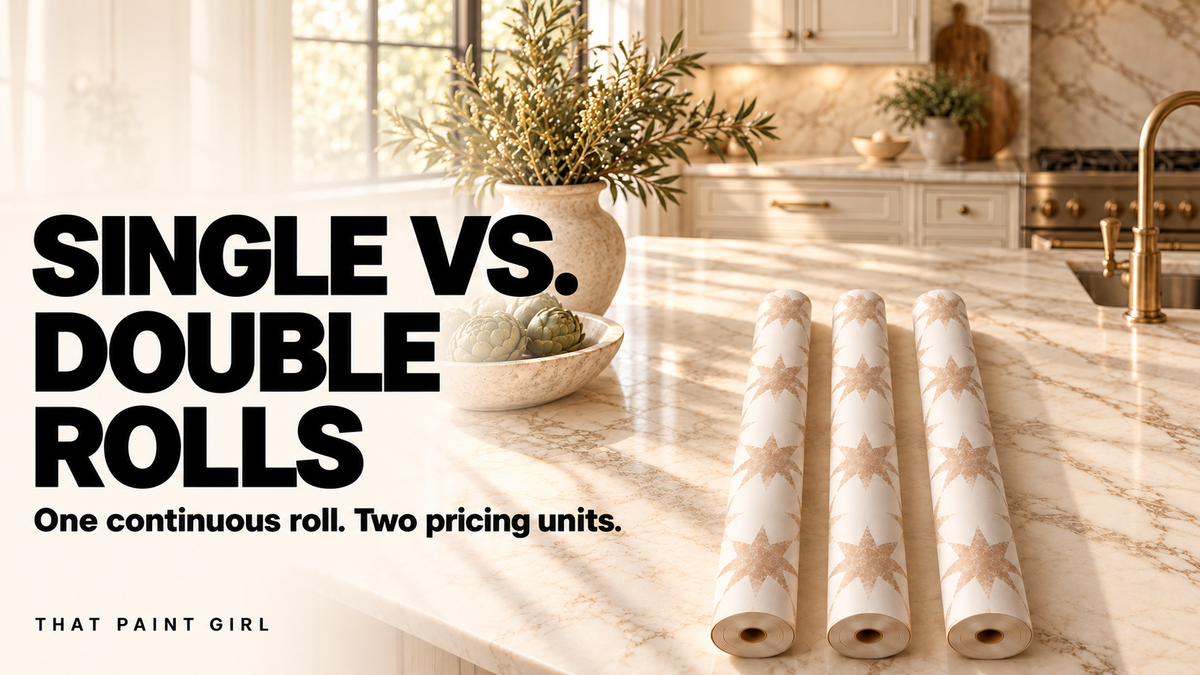 Single Roll vs Double Roll Wallpaper: Why a Double Roll Is Actually One Roll