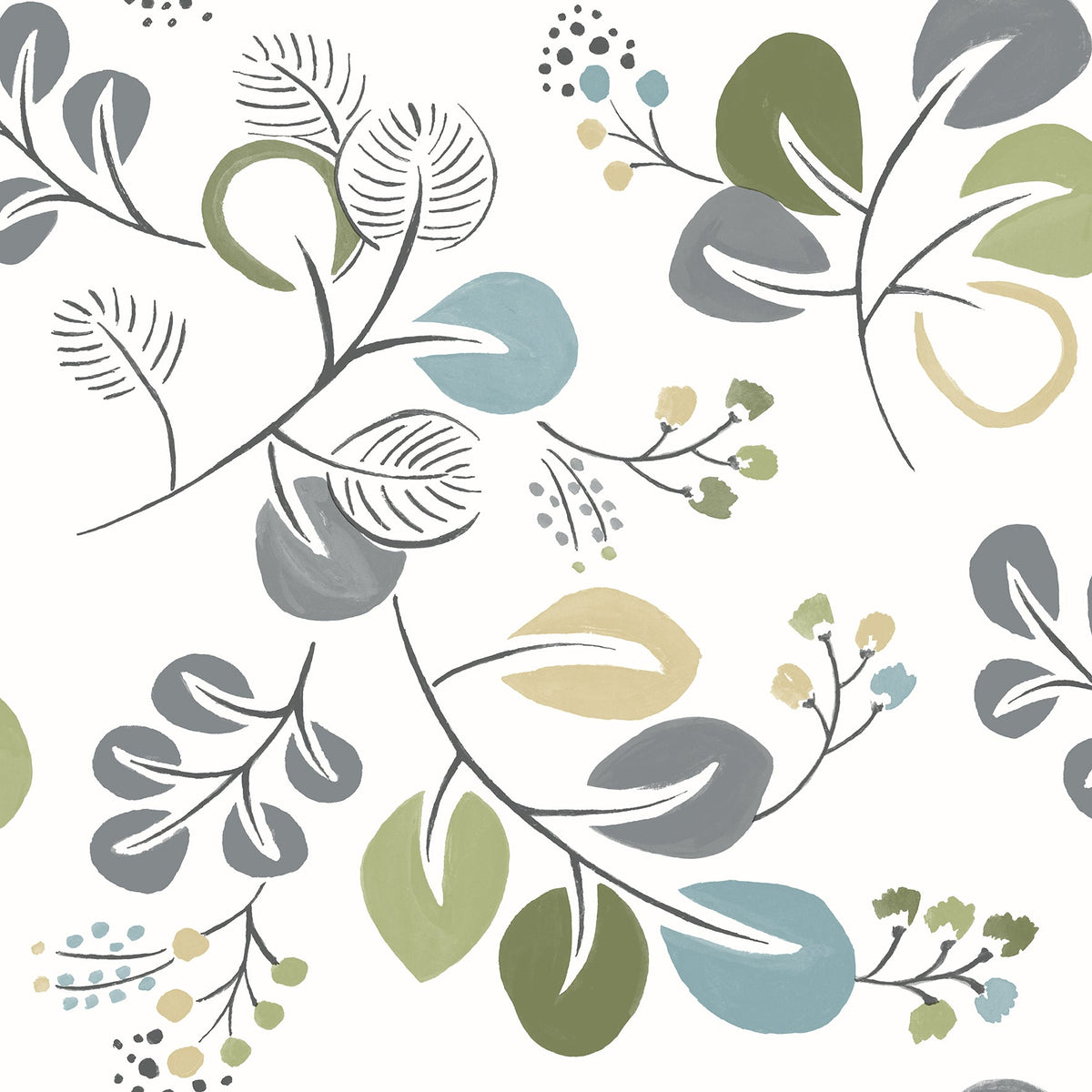 Jona Wallpaper in Green