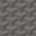 Y Knot Geometric Texture Wallpaper in Grey