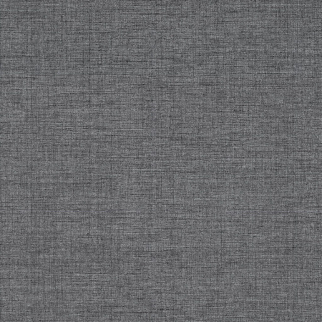 Essence Linen Texture Wallpaper in Dark Grey