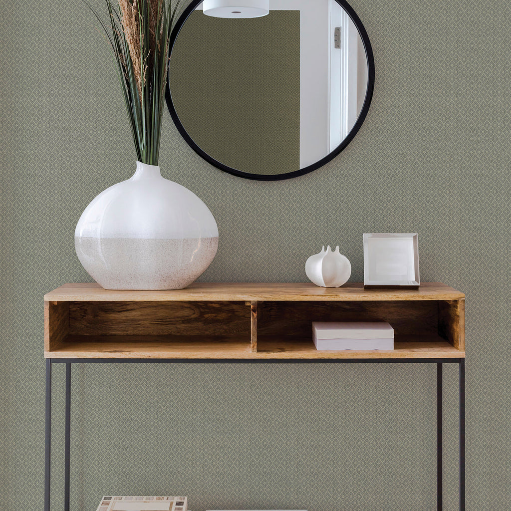 Hui Paper Weave Wallpaper wallpaper detail or room view