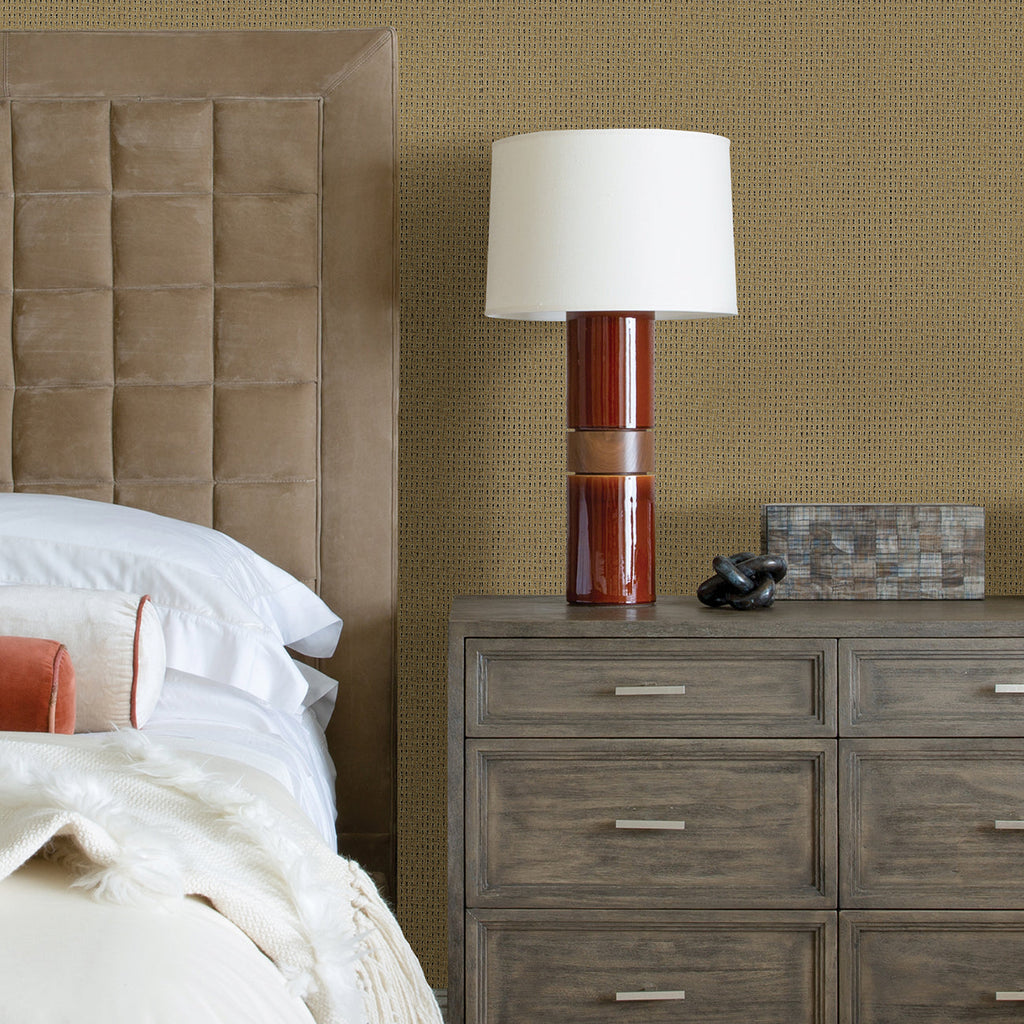 Ehuang Modern Basketweave Wallpaper wallpaper detail or room view