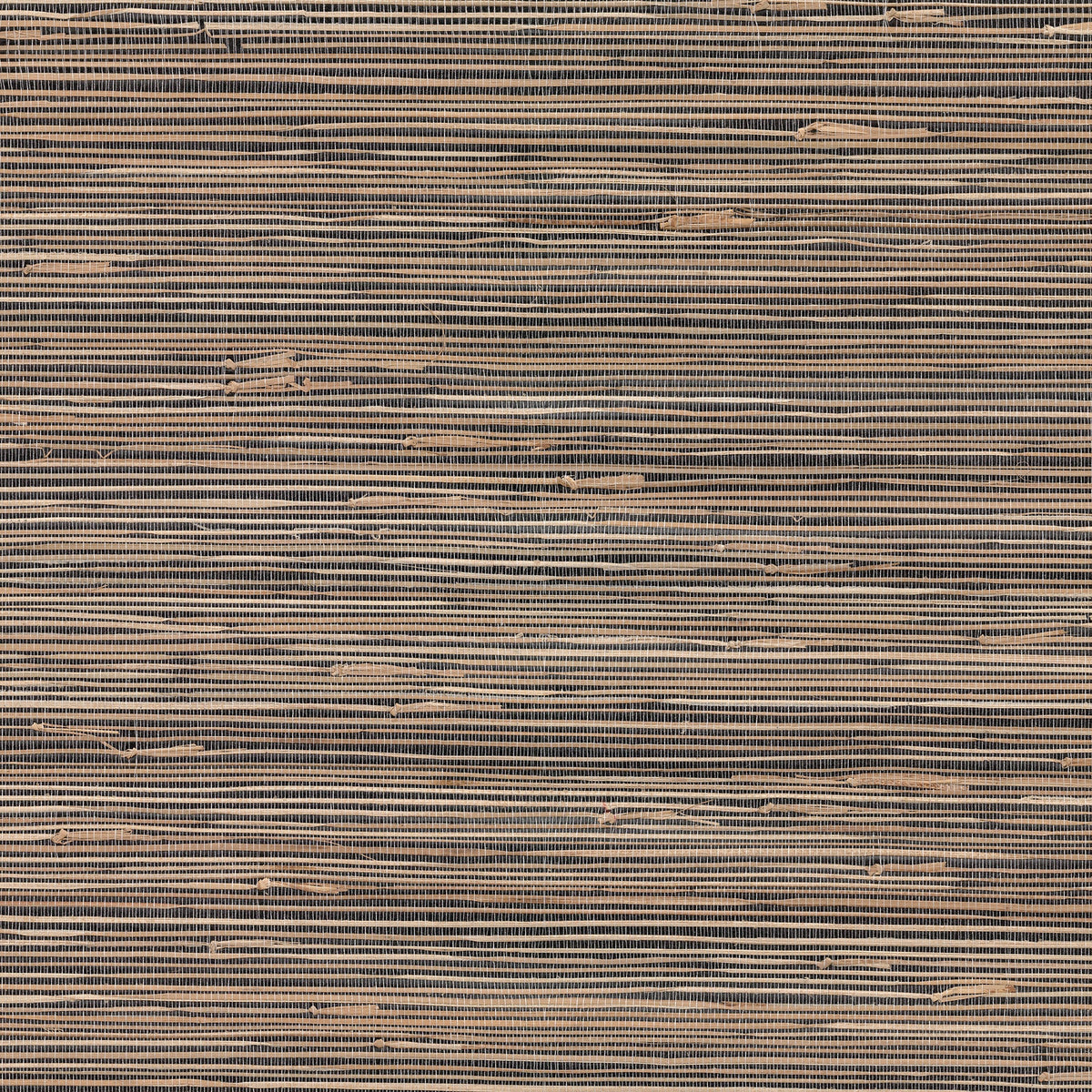 Anhui Grasscloth Wallpaper in Black