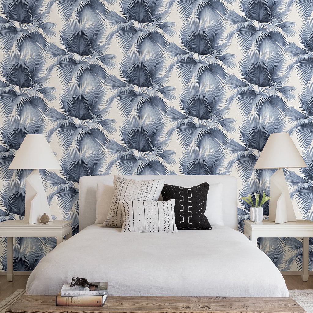 Summer Palm Tropical Wallpaper wallpaper detail or room view