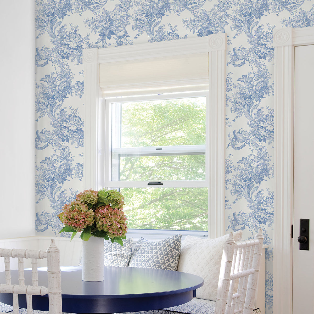 Carmel Baroque Florals Wallpaper wallpaper detail or room view