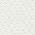Rhombus Geometric Wallpaper in Grey
