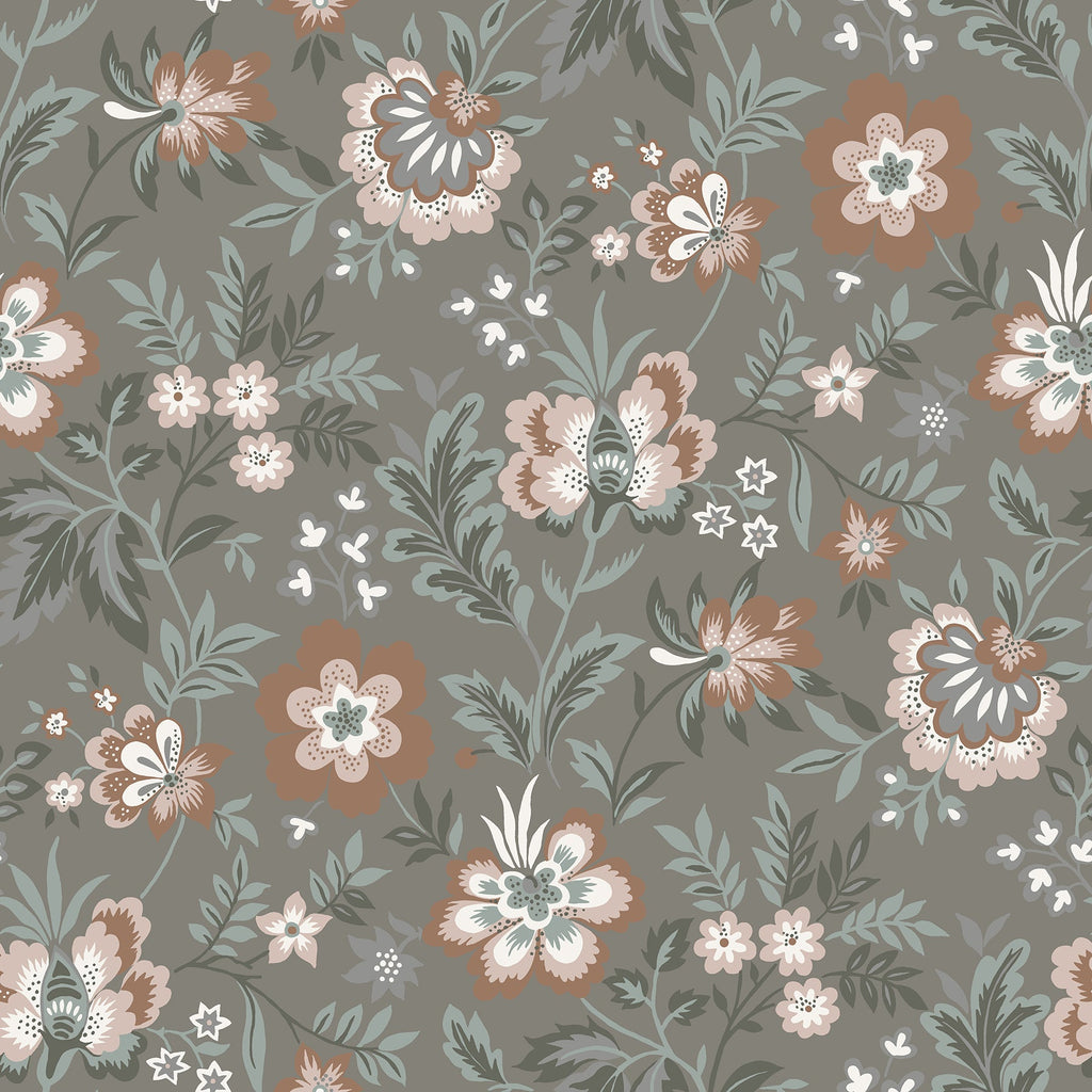 Athena Floral Wallpaper wallpaper detail or room view