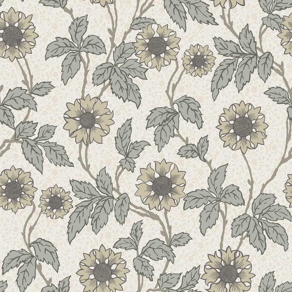 Leilani Floral Wallpaper in White