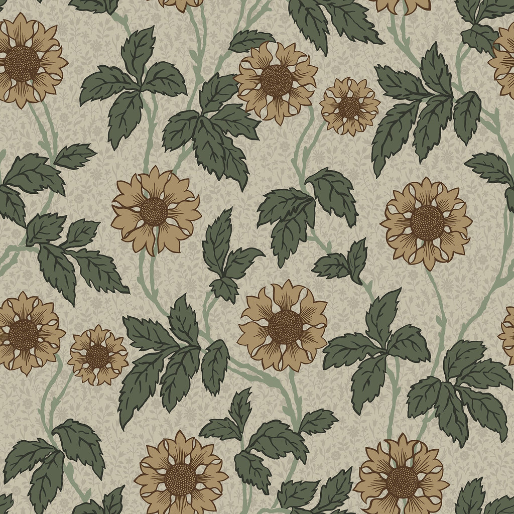 Leilani Floral Wallpaper wallpaper detail or room view