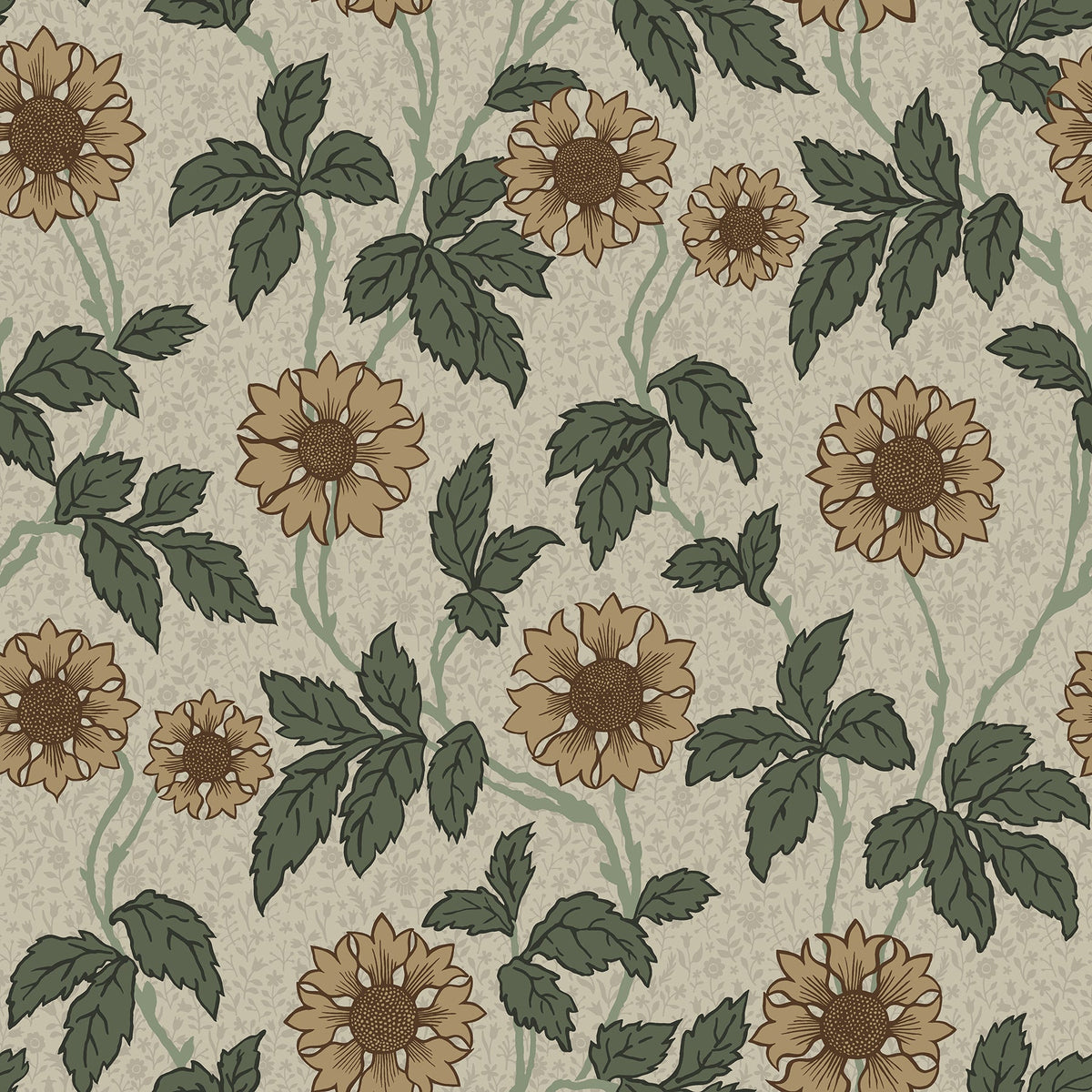 Leilani Floral Wallpaper wallpaper detail or room view