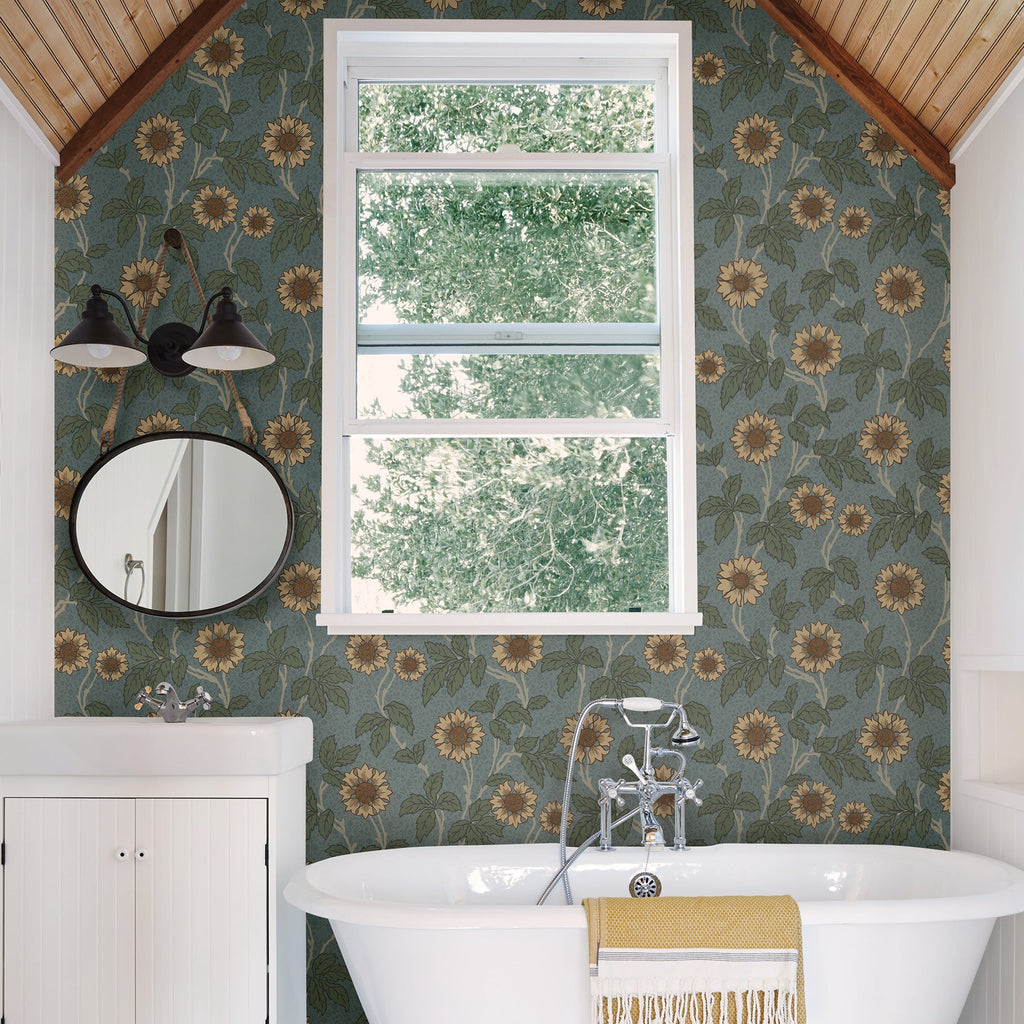 Leilani Floral Wallpaper wallpaper detail or room view