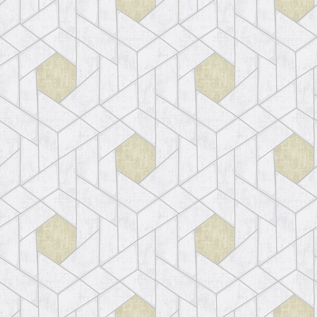 Granada Wallpaper in Silver