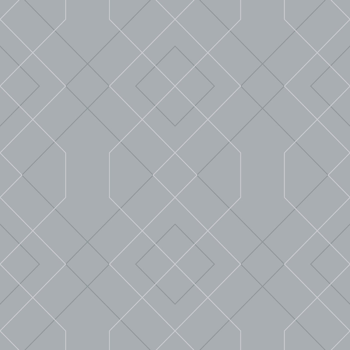 Ballard Geometric Wallpaper in Pewter