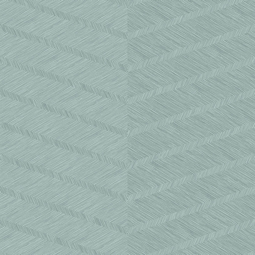 Aspen Chevron Wallpaper in Aqua