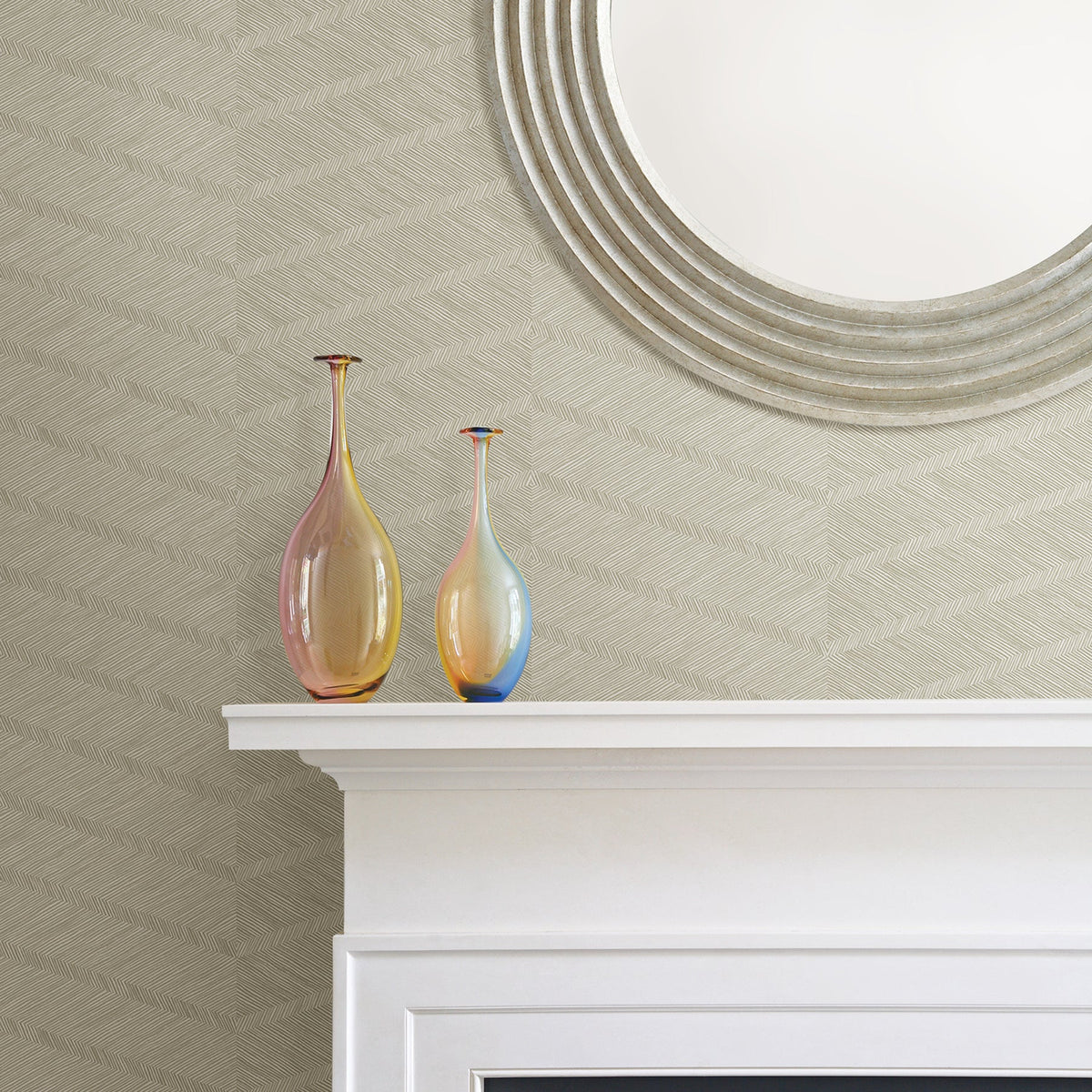 Aspen Chevron Wallpaper wallpaper detail or room view