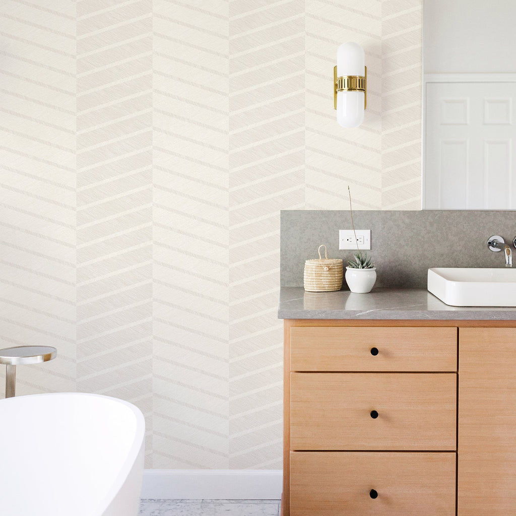 Aspen Chevron Wallpaper wallpaper detail or room view