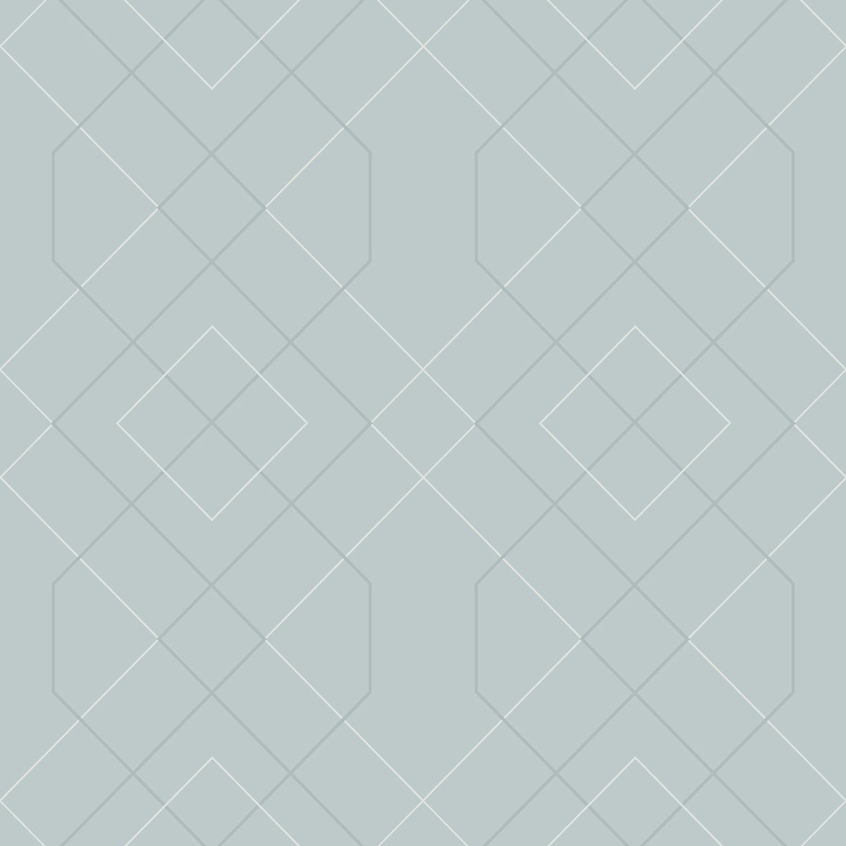 Ballard Geometric Wallpaper in Light Blue