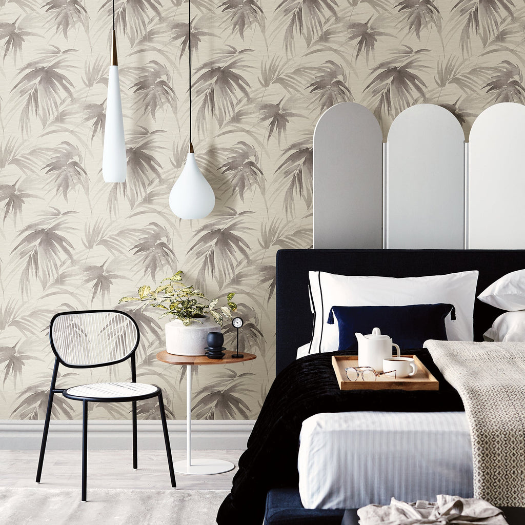 Darlana Grasscloth Wallpaper wallpaper detail or room view