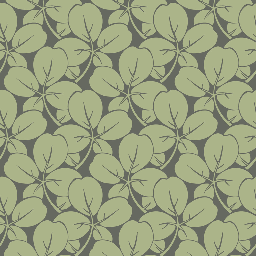 Robert Clover Wallpaper in Green