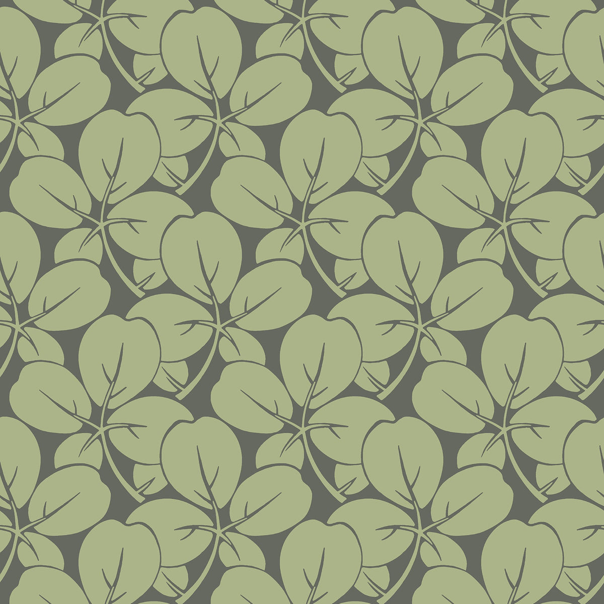 Robert Clover Wallpaper in Green