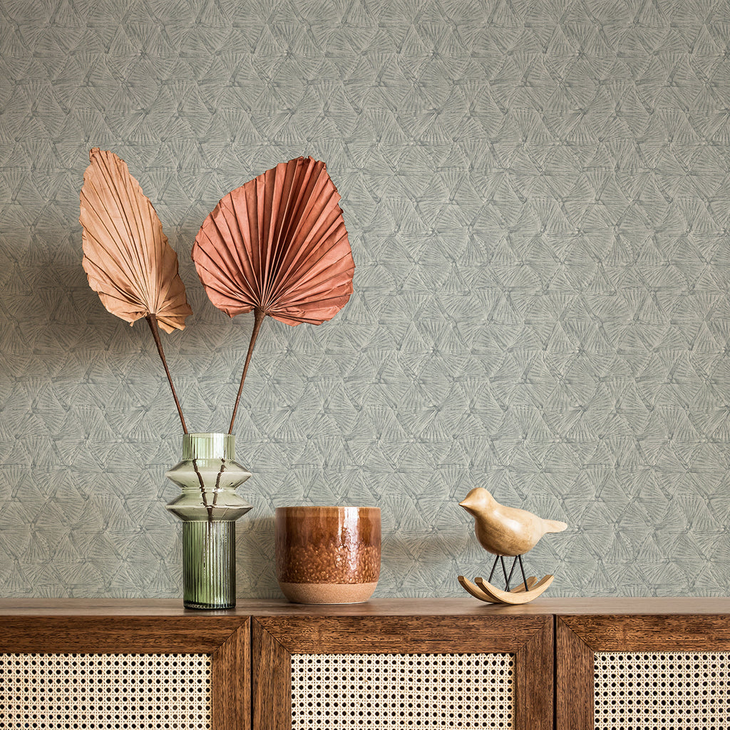 Wright Textured Triangle Wallpaper wallpaper detail or room view