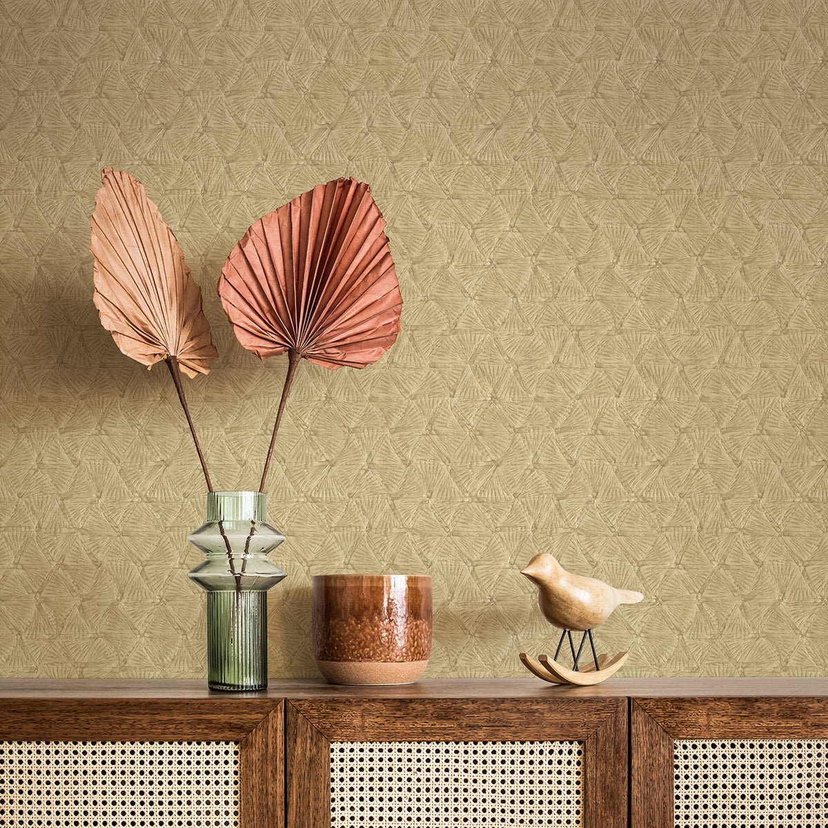 Wright Textured Triangle Wallpaper wallpaper detail or room view