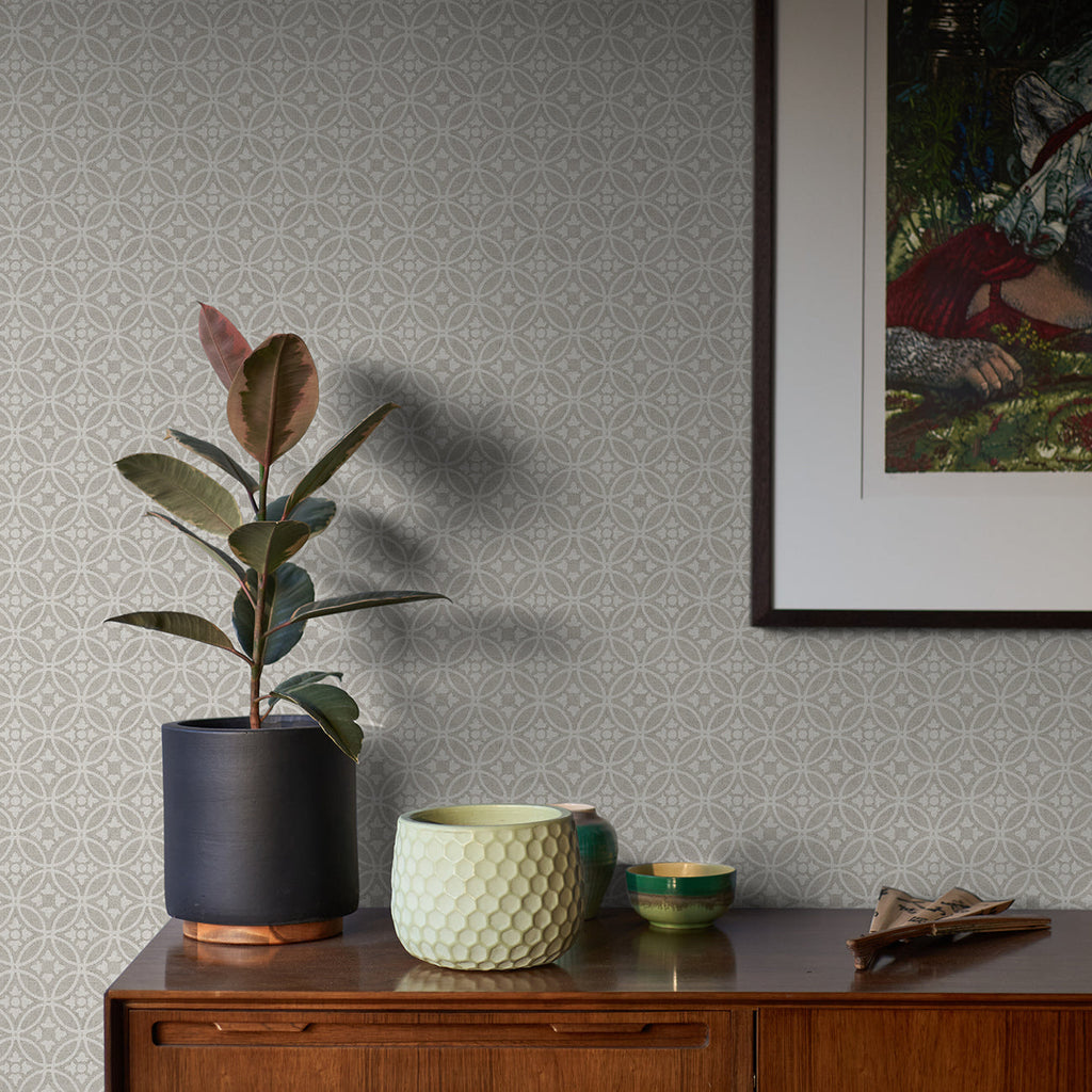 Larsson Ogee Wallpaper wallpaper detail or room view