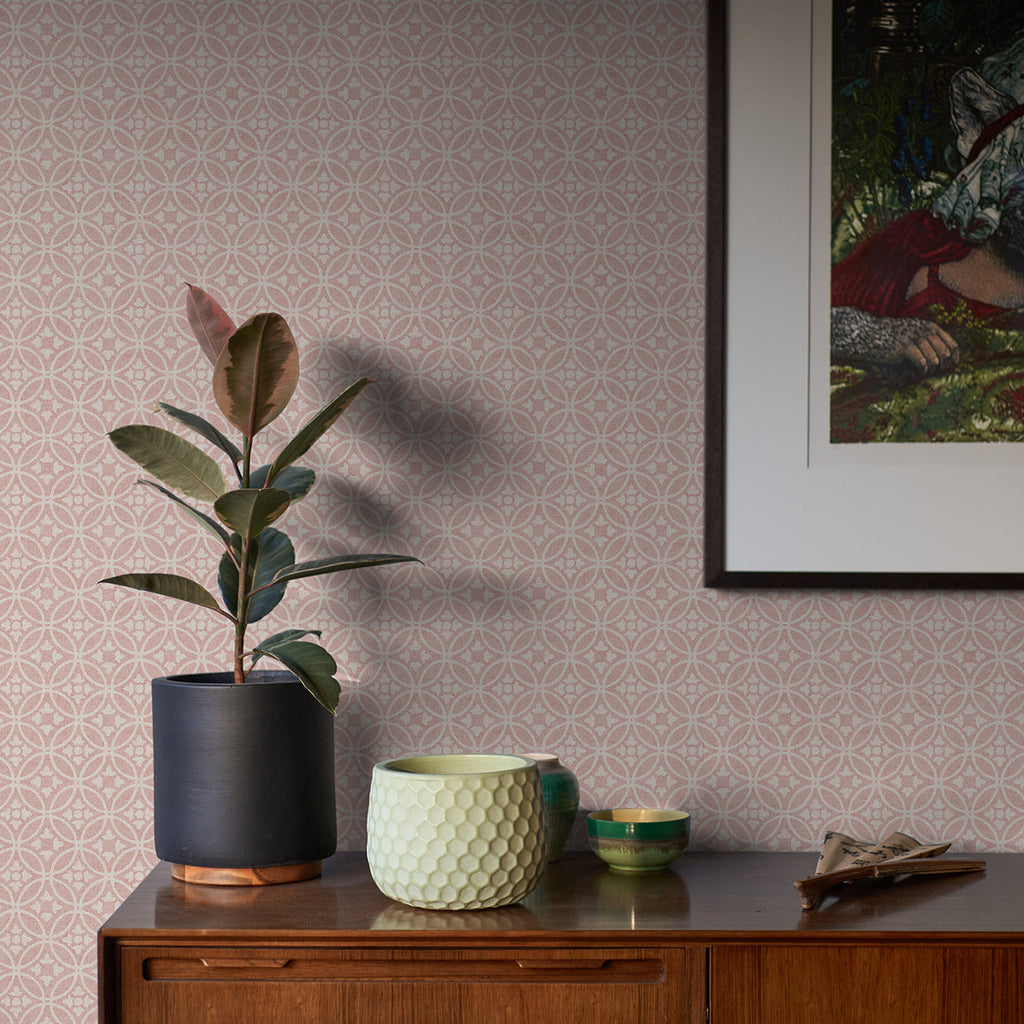 Larsson Ogee Wallpaper wallpaper detail or room view