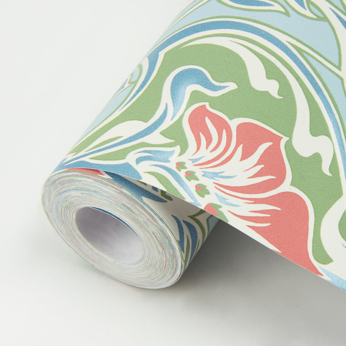 Mucha Botanical Ogee Wallpaper wallpaper detail or room view