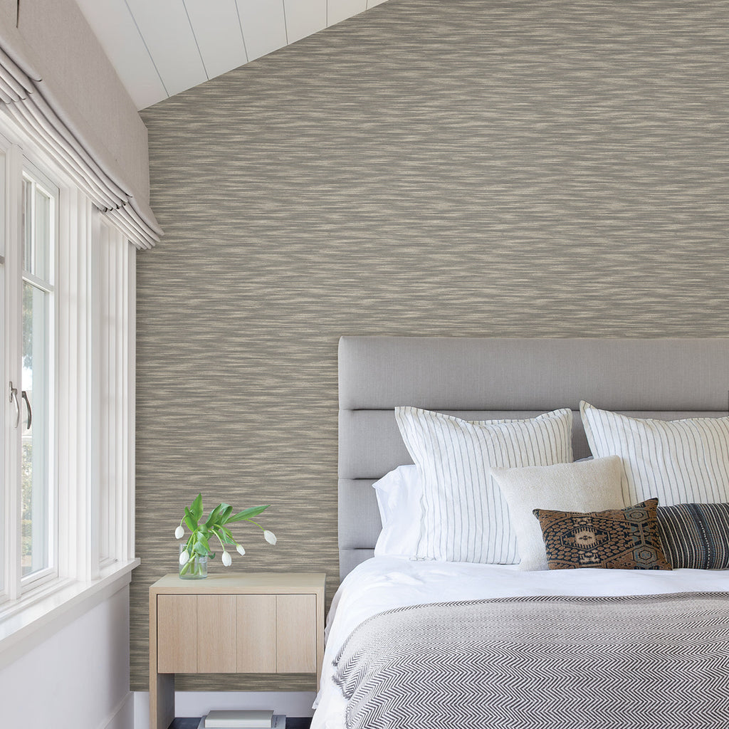 Benson Variegated Stripe Wallpaper wallpaper detail or room view