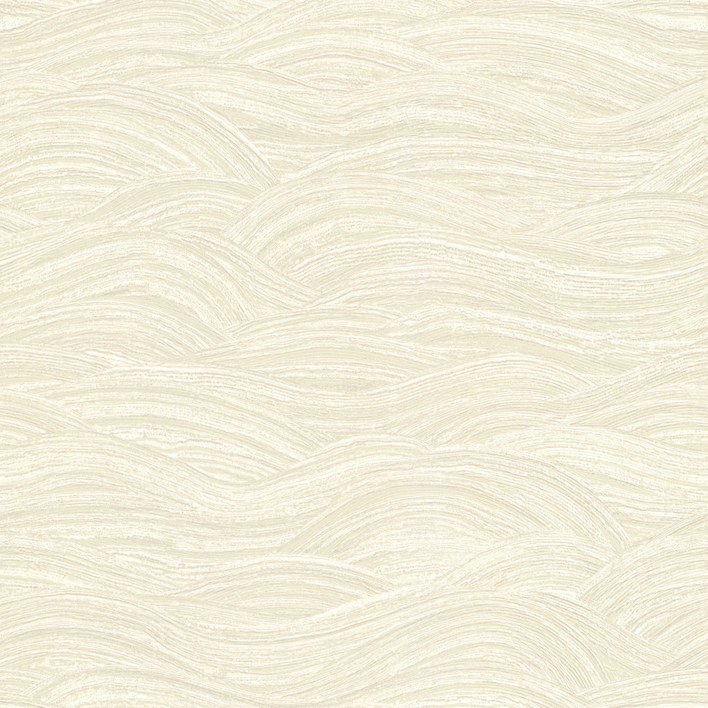 Leith Zen Waves Wallpaper in Cream