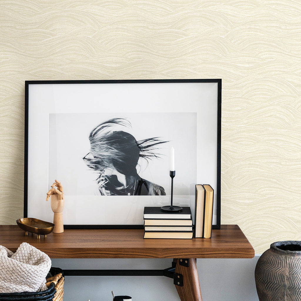 Leith Zen Waves Wallpaper wallpaper detail or room view