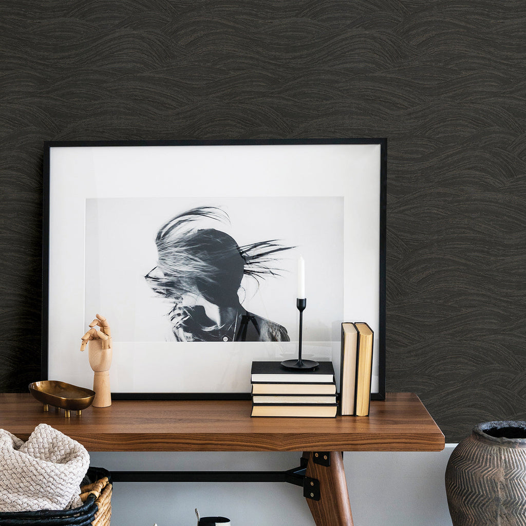 Leith Zen Waves Wallpaper wallpaper detail or room view