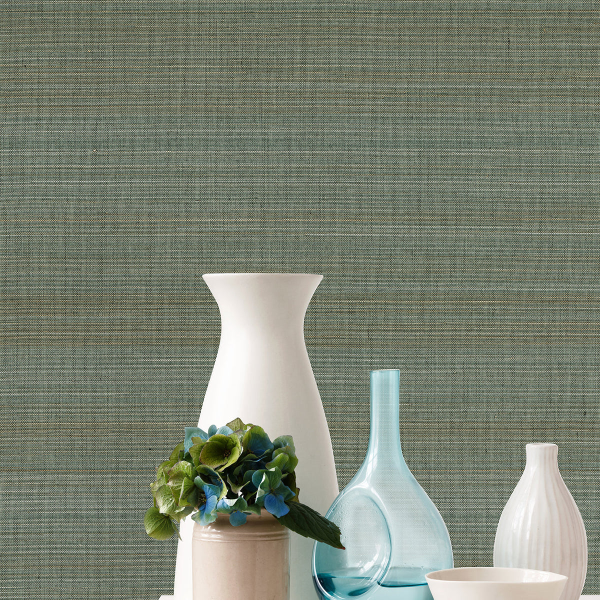 Mai Abaca Grasscloth Wallpaper wallpaper detail or room view