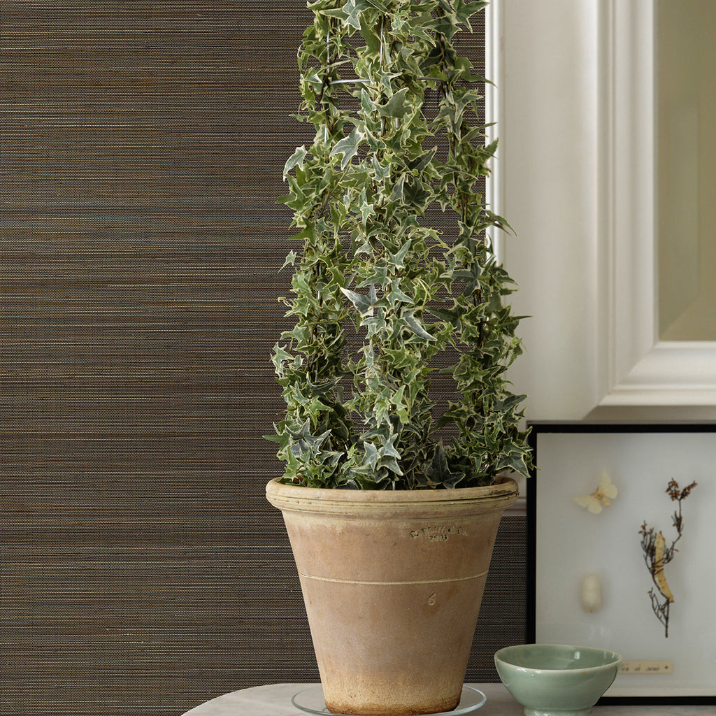 Mai Abaca Grasscloth Wallpaper wallpaper detail or room view