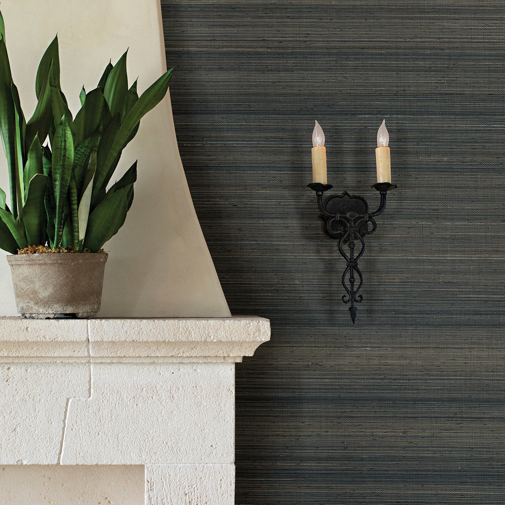 Mai Abaca Grasscloth Wallpaper wallpaper detail or room view
