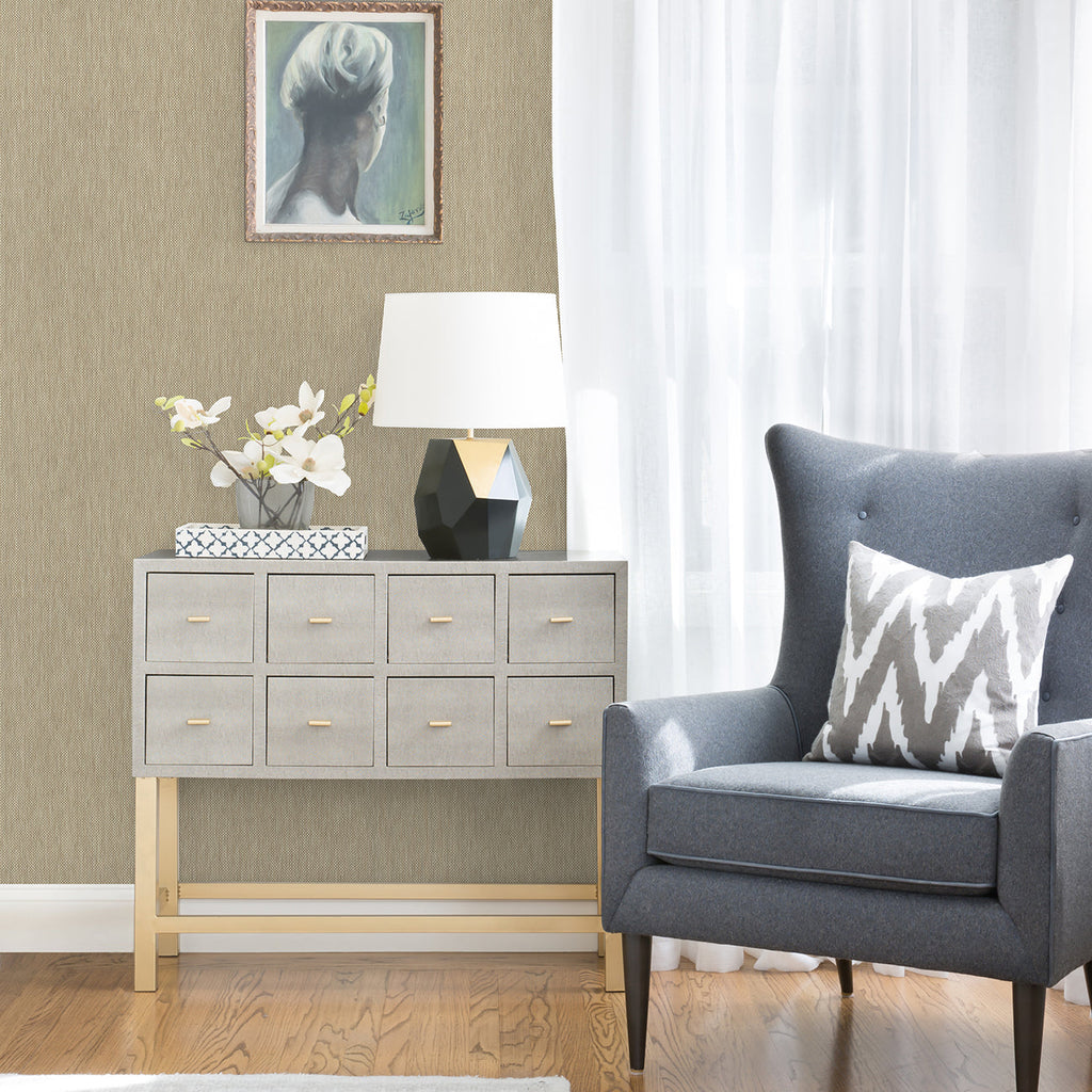 Jia Paper Weave Grasscloth Wallpaper wallpaper detail or room view
