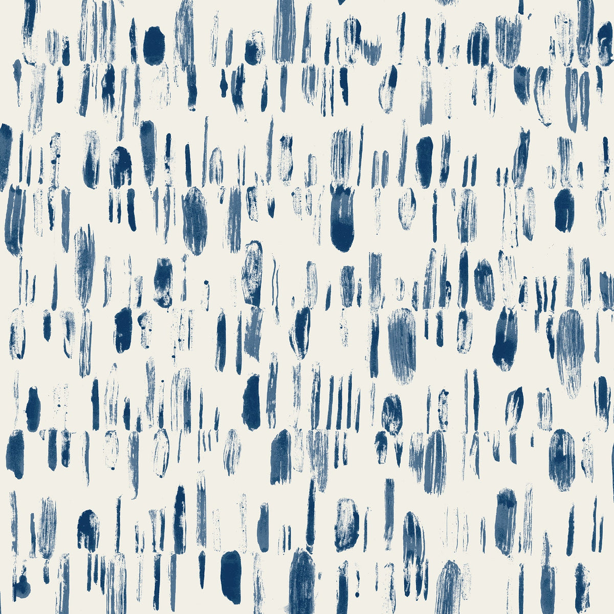 Dwell Brushstrokes Wallpaper in Navy
