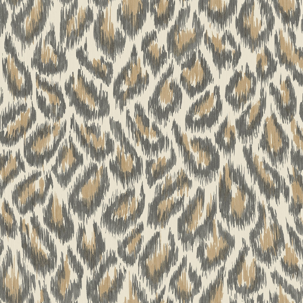 Electra Leopard Spot String Wallpaper in Bronze