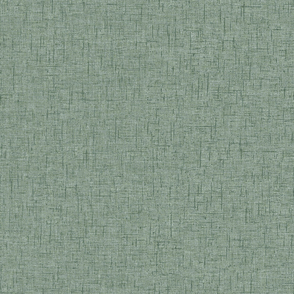 Bentley Faux Linen Wallpaper in Green