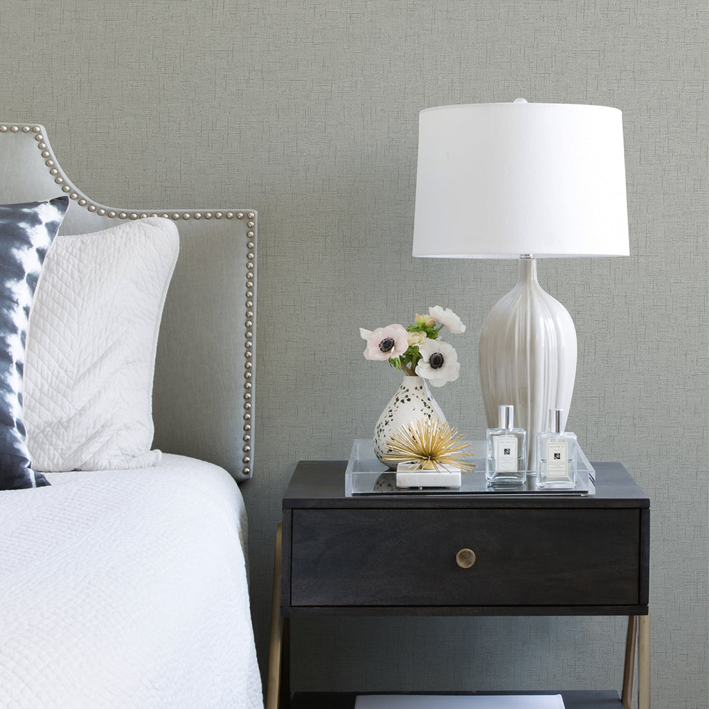 Bentley Faux Linen Wallpaper wallpaper detail or room view