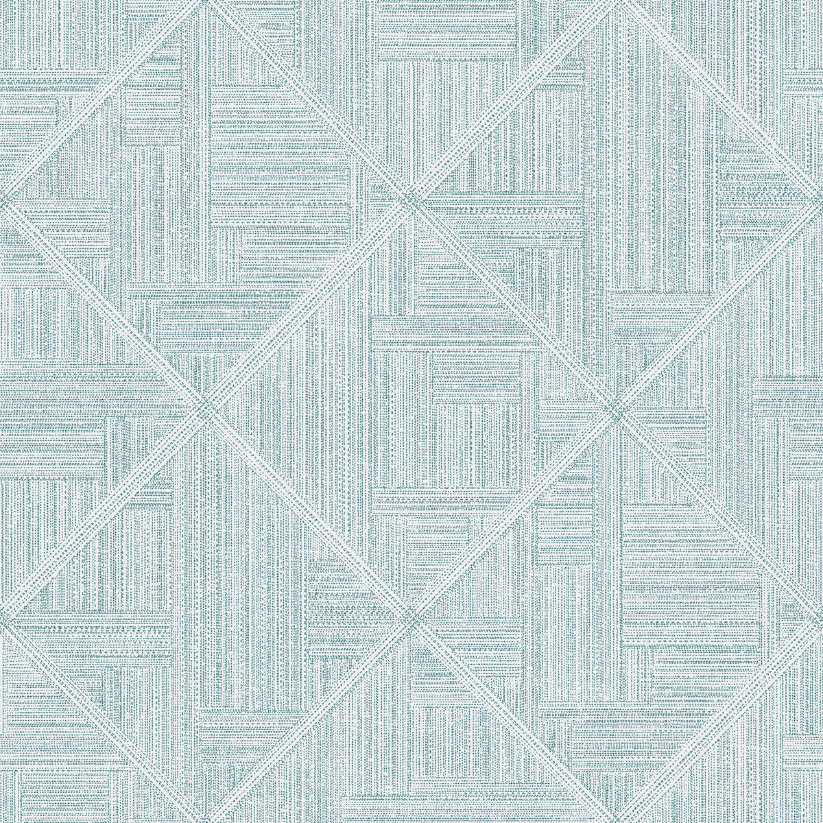 Cade Geometric Wallpaper in Teal