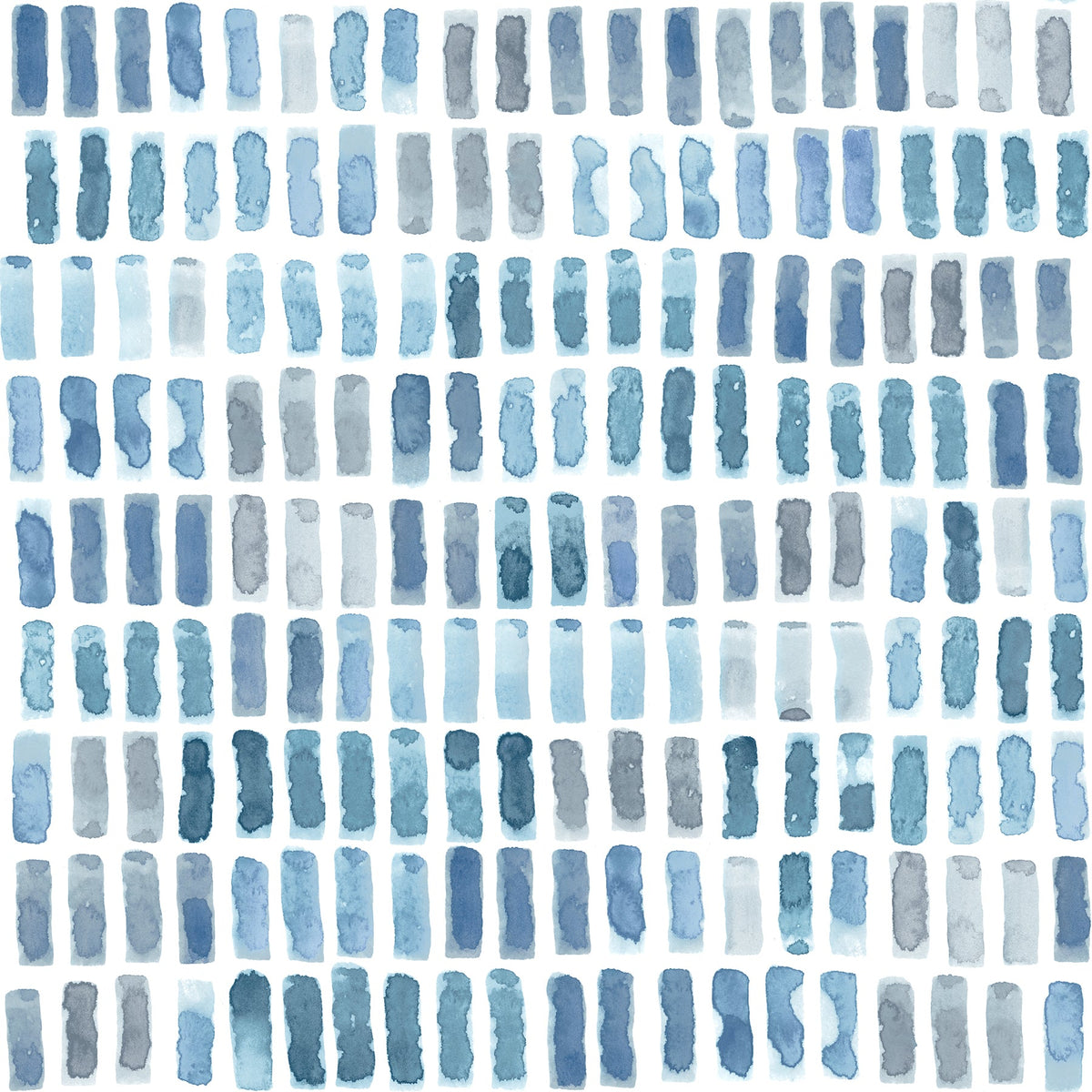 Brynne Watercolor Wallpaper in Indigo