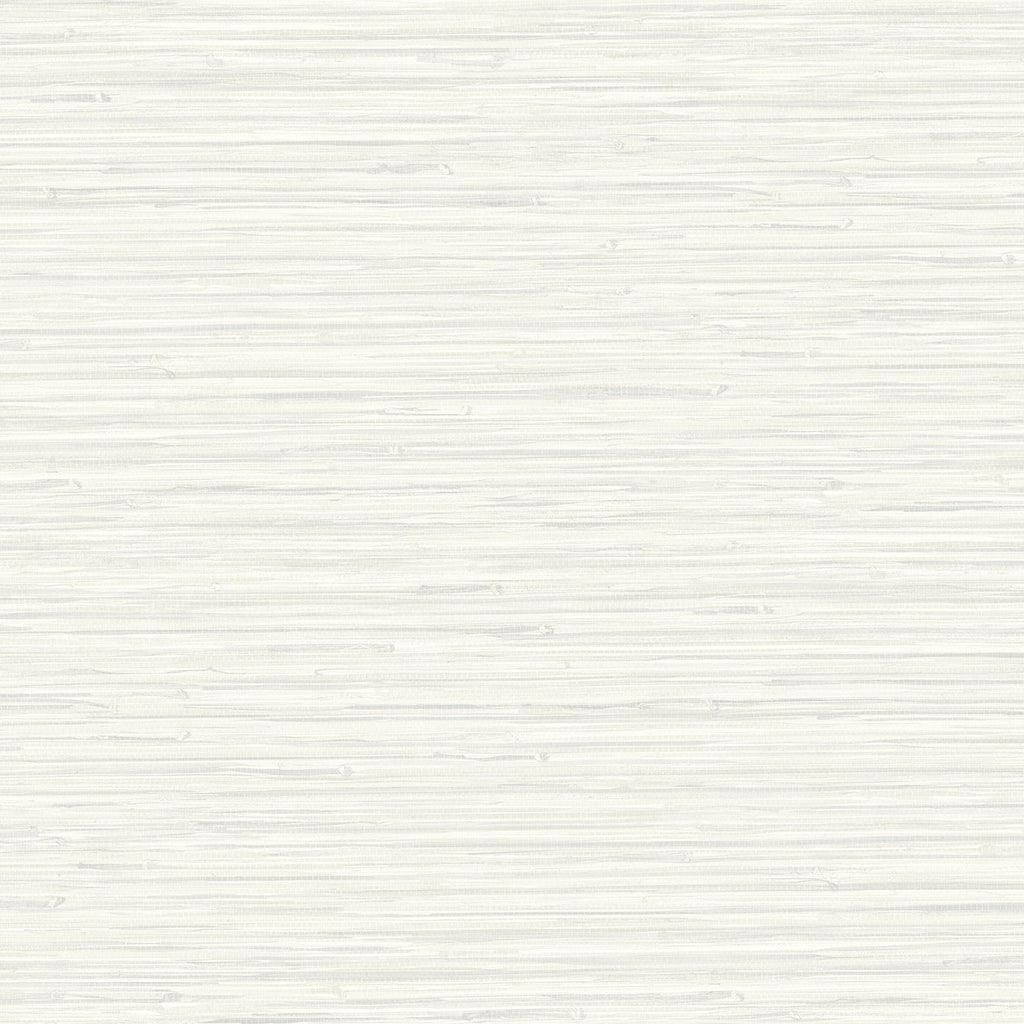 Rushmore Faux Grasscloth Wallpaper in White