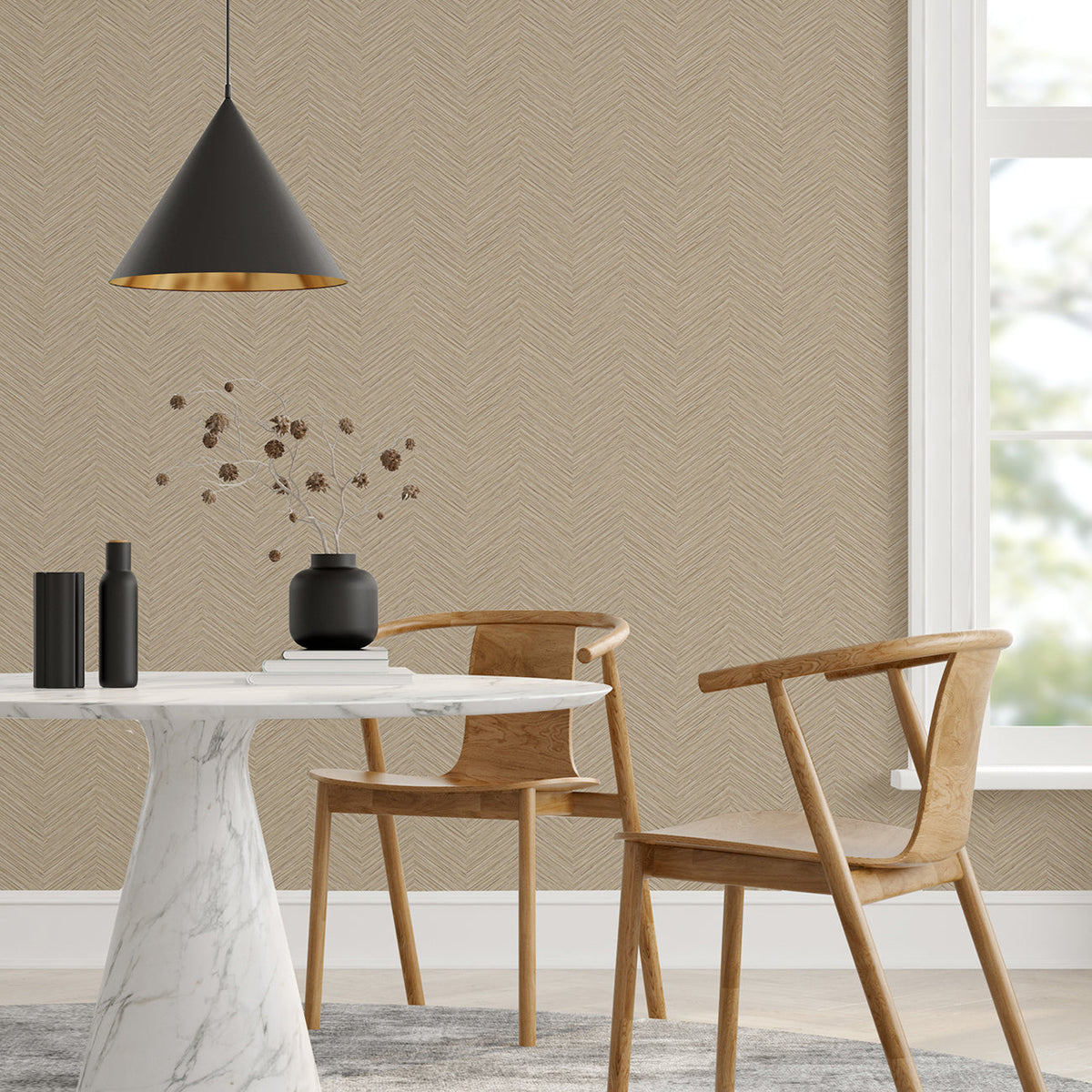 Apex Weave Wallpaper wallpaper detail or room view