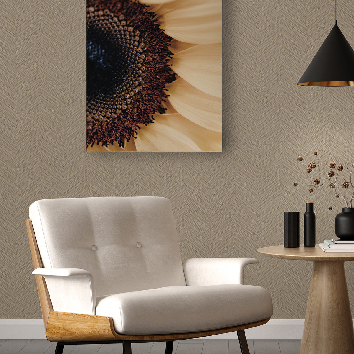 Apex Weave Wallpaper wallpaper detail or room view