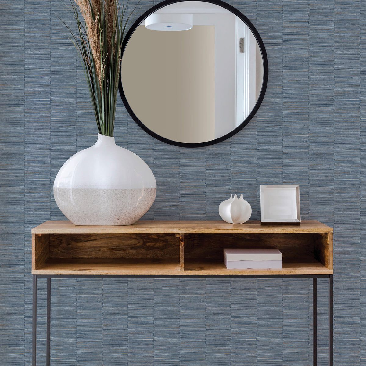 Jenga Striped Column Wallpaper wallpaper detail or room view