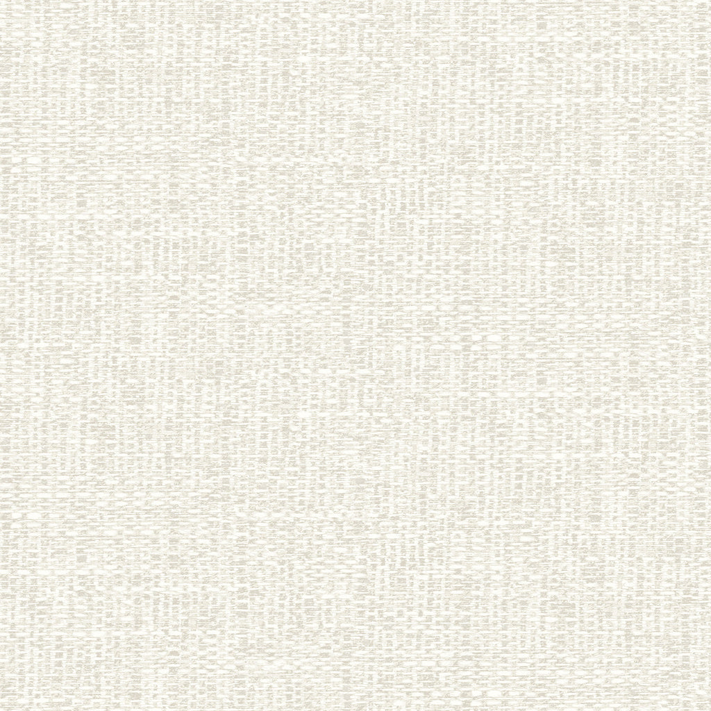 Snuggle Woven Texture Wallpaper in White