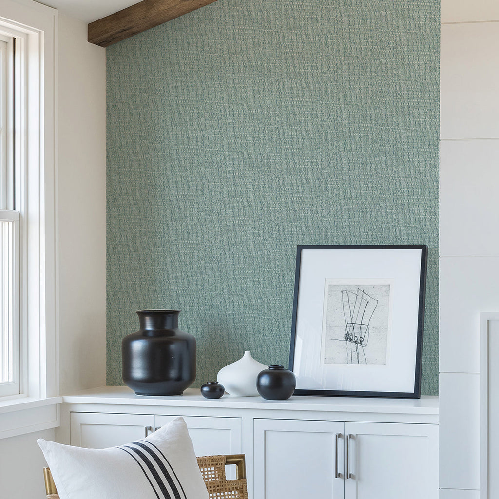 Snuggle Woven Texture Wallpaper wallpaper detail or room view