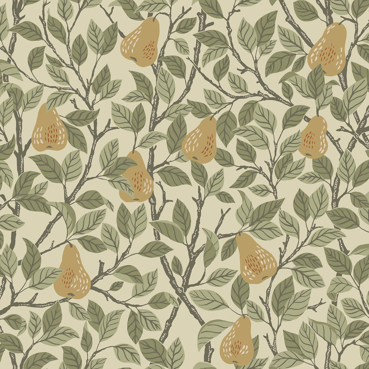 Pirum Pear Wallpaper in Yellow